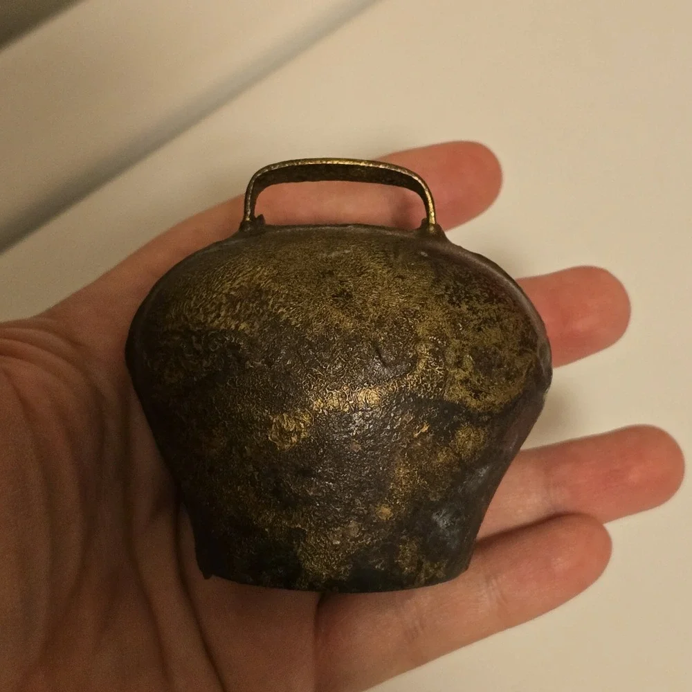 Antique Russian Bell Sound Cow Animals Brass Shepherd‎ 1900s 2.75